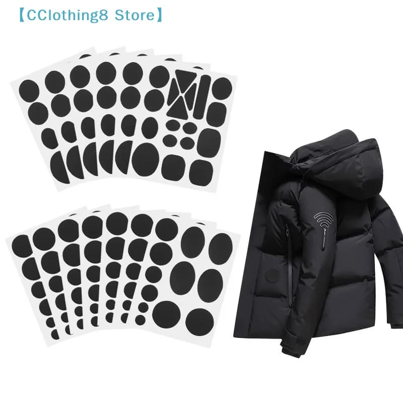 1Set Self-Adhesive Clothing Repair Patches Assorted Shapes Universal Durable Fabric Fixes For Down Jackets And Garments【AliS8】