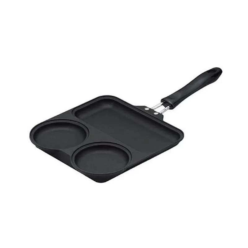 For Japan Imported Metal 3 in 1 Breakfast Pot Multifunctional Frying Pan Non stick Induction Cooker Universal