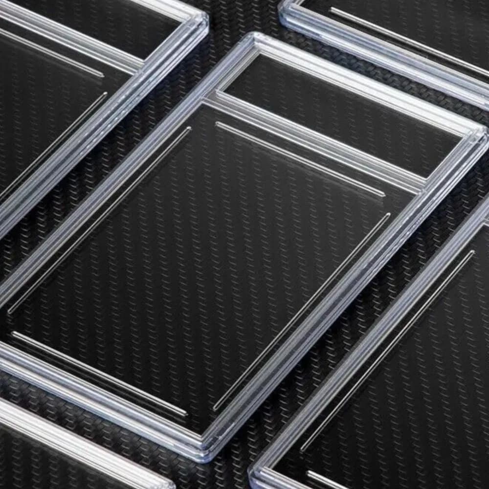 Graded Card Slab Acrylic Card Case Holders with Label Slot Trading Card Protectors for Sports Baseball Game Cards Display