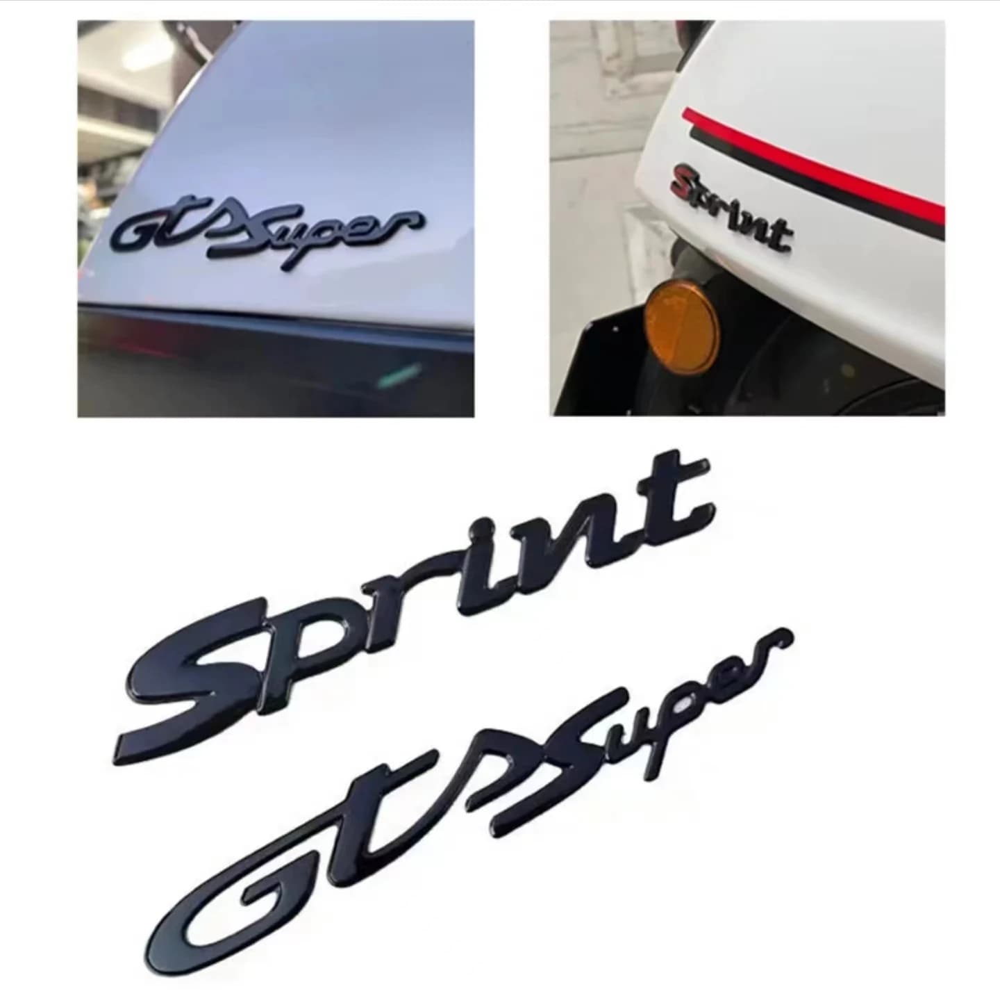 Adesivo emblema Decalcomania 3D per Vespa Sprint 150 Primavera150 GTV GTS Super 250 300 Logo in plastica Decora accessori moto