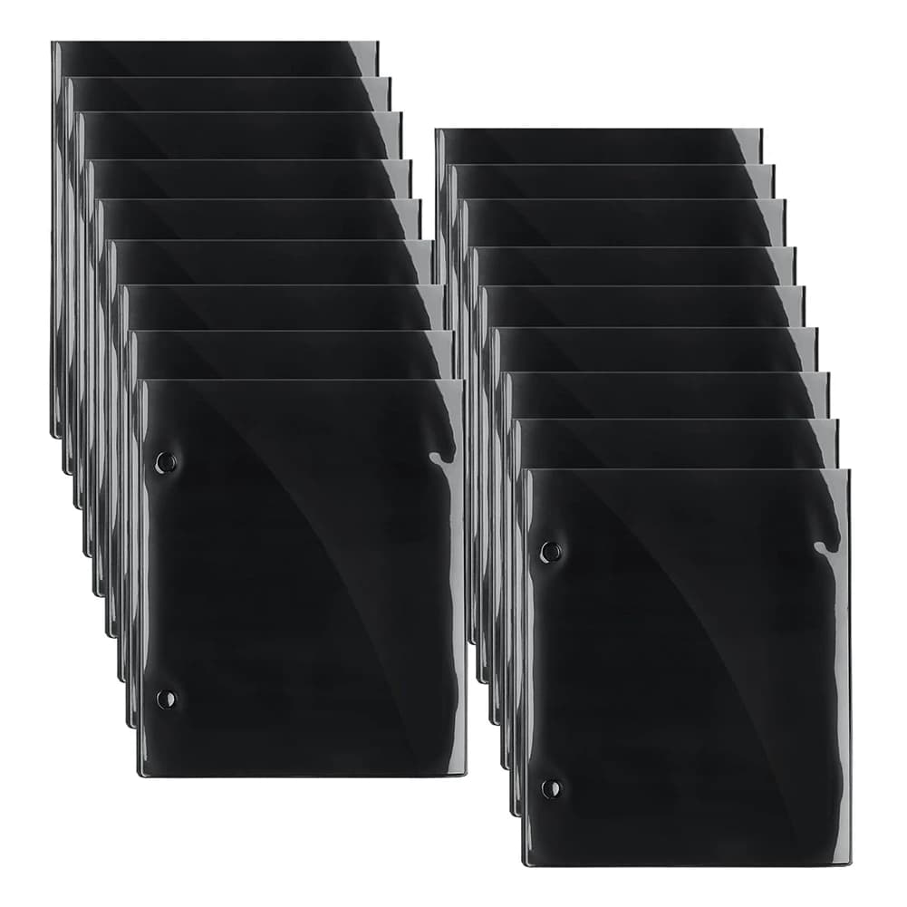 [NUOVO!ABKG】 Portadocumenti a doppia faccia in PVC impermeabile, porta fogli musicali a doppia faccia con 2 fori