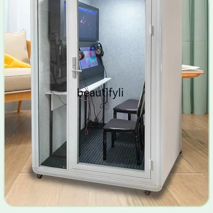 cn8617 ss Camera Home Mini K Bar Macchina per karaoke Canto K Camera in vetro insonorizzato Canto Bar Macchina Camera familiare Mobile KTV