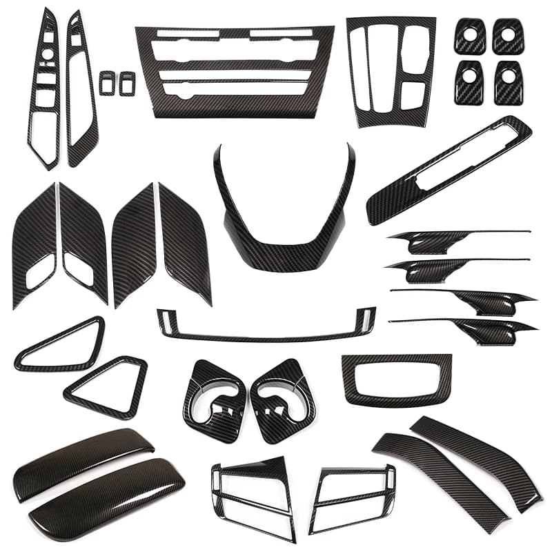 For BMW X5 F15 X6 F16 2014-2018, Flyer, Dashboard, Console Gear Shifter, Adhesive panel, Car interior Carbon fiber coating