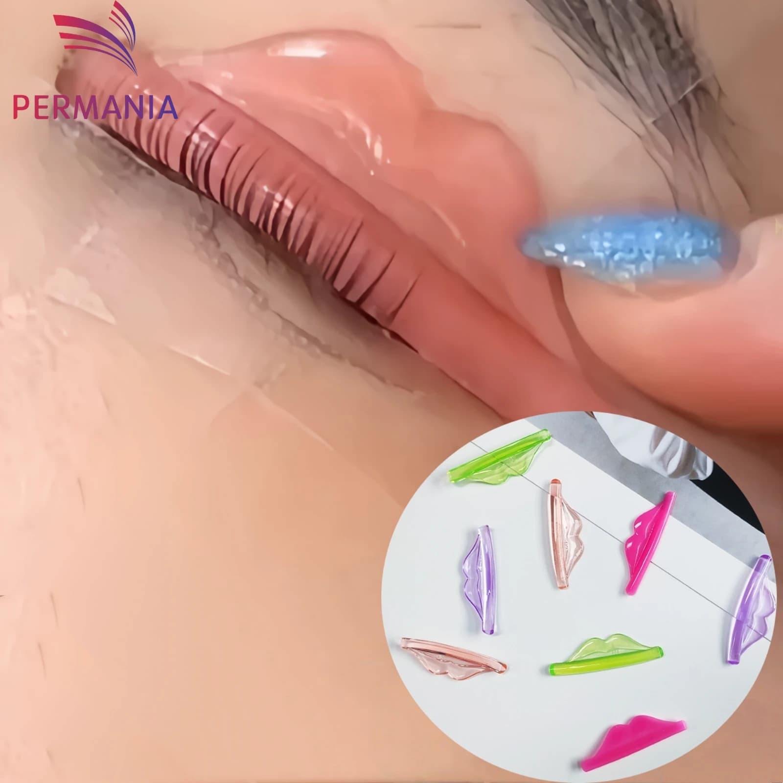 PERMNAIA 4 Paia Labbra in Silicone Lash Lift Pad Ciglia Perm Shield Lash Lifting 3D Rods Folder Accessories Tool Applicator
