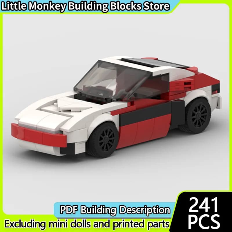 Speed Racing Car Model MOC Building Bricks Classic Track Car Modular Technology Children Holiday Gifts Assemble Toys Suit