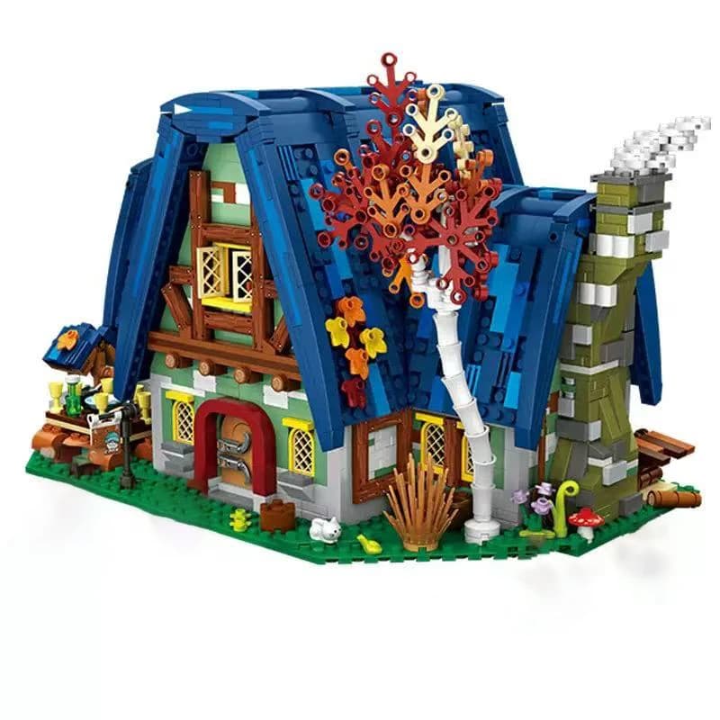 LOZ Forest House MOC Blocchi da Costruzione Fai da Te Scena di Strada Casa delle Bambole Modello 3D Giocattolo Educativo STEM Regalo di Compleanno Natale per Bambini