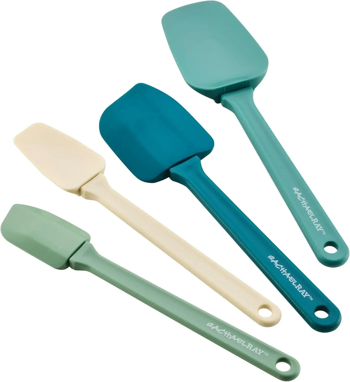 Kitchen Tools Set, Small and Medium Spatulas and Cucchiai with Beccuccio, Set of 4 Pieces