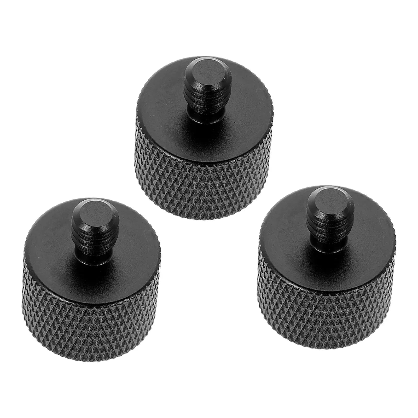 Set di 3 Adattatori per Microfono con Viti di Collegamento, Robusto Supporto in Lega di Alluminio con Filettatura per Treppiede, Accessori per Supporto Microfono