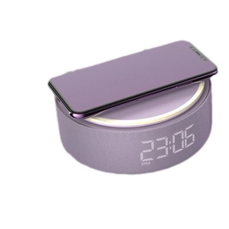 Specchio di ricarica wireless multifunzionale altoparlante bluetooth sveglia desktop portatile bluetooth 5.3
