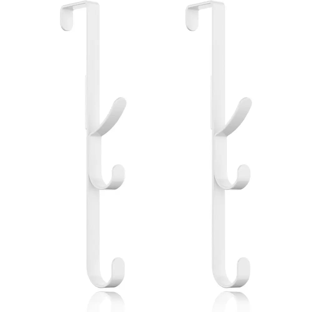 Over the Door Hooks hanger, over the door towel hook Organizer hanging or coat clothes backpack hat se Metal Towel Rack Back Sho
