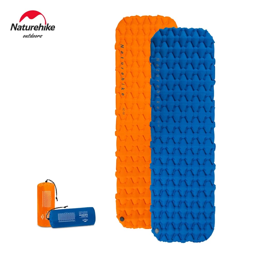 Naturehike Materasso ad aria da campeggio Cuscino gonfiabile in nylon ultraleggero impermeabile Letto per dormire portatile per esterni Tappetini da picnic per escursionismo