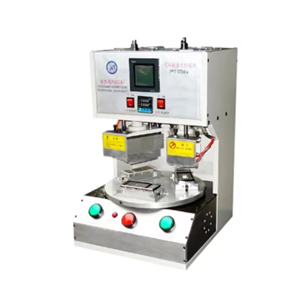 Saldatrice ad ultrasuoni controllata da PLC da 20 kHz con pressa pneumatica con funzione di rivettatura a caldo per assemblaggio in plastica e metallo