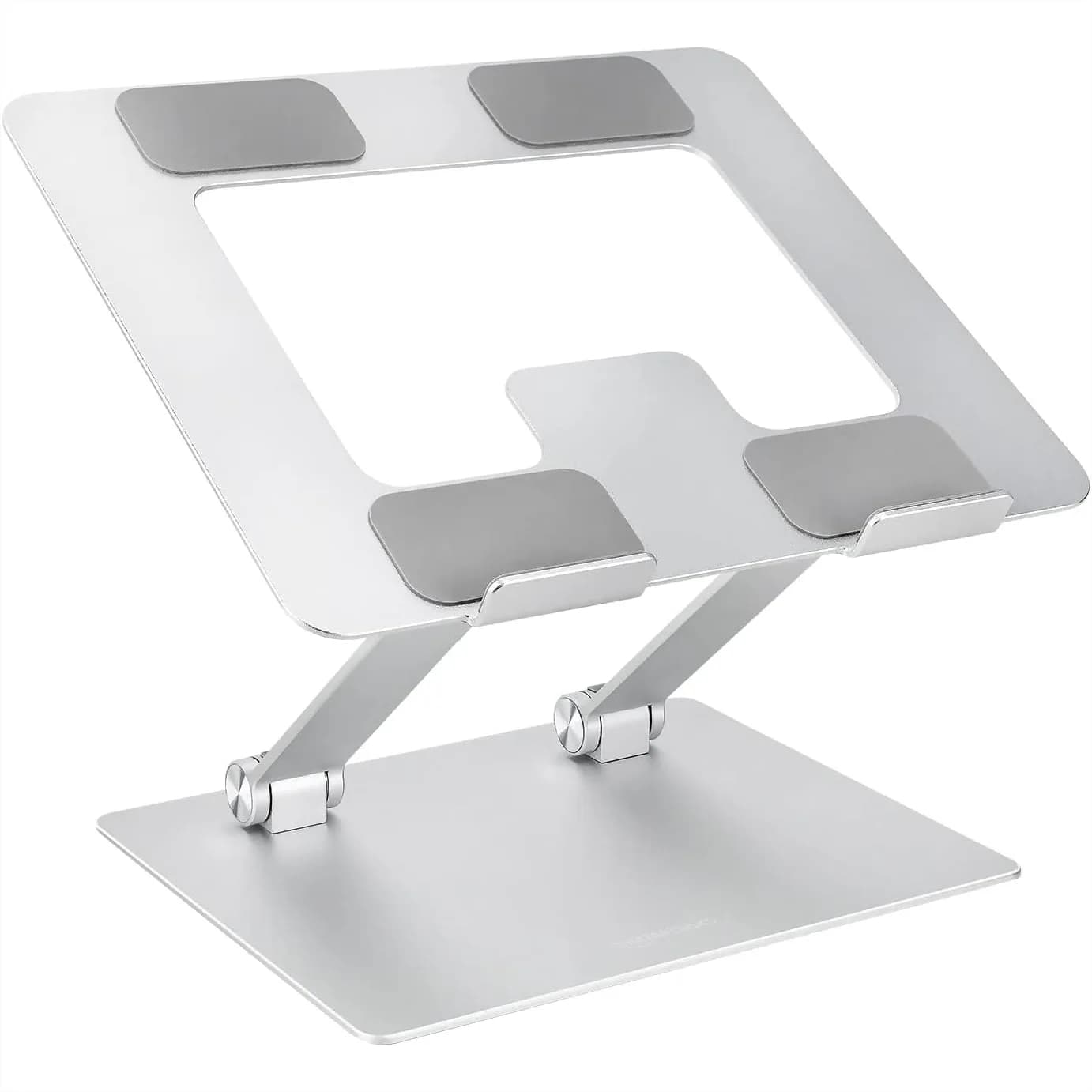 Supporto per Laptop Regolabile in Altezza per Scrivania, Rialzo Ergonomico con Ventilazione, Adatto per Laptop da 10-15.6 Pollici, Pieghevole e