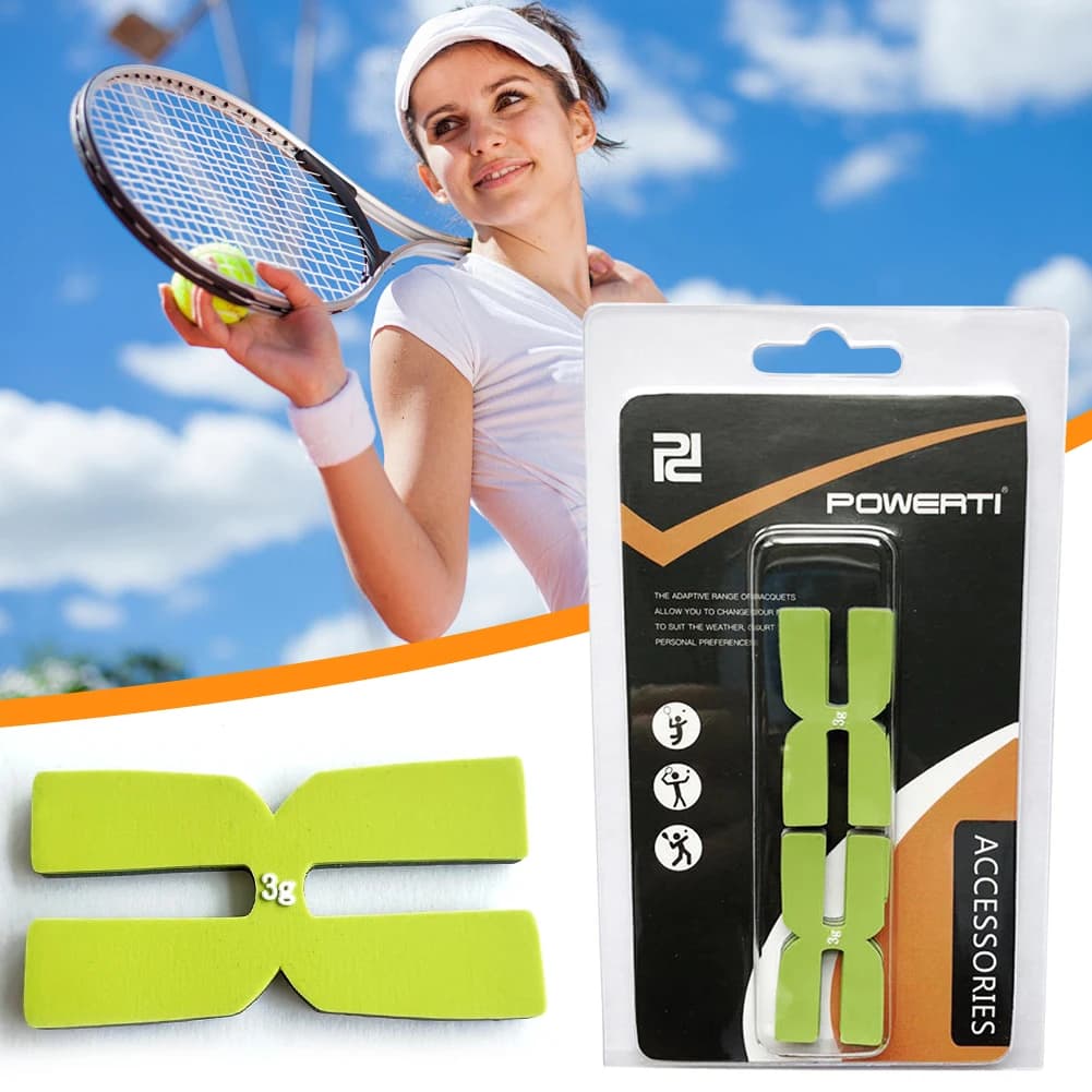 6Pcs 3g Tennis Racket Weight Balance Strips H-Shaped Tennis Racquet Tapes Badminton Racquet Tapes for Tennis Badminton