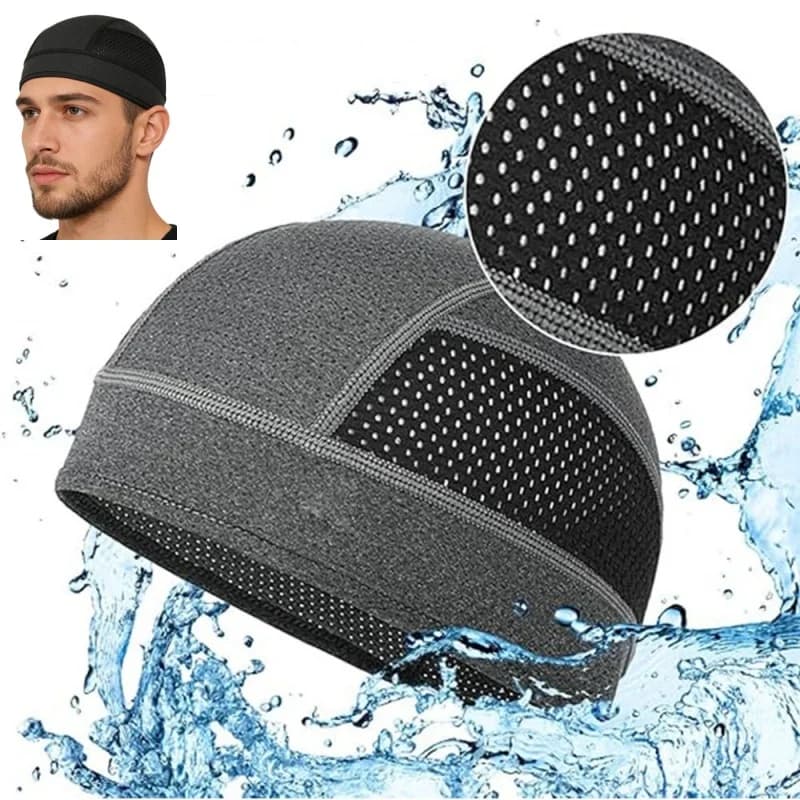 Berretto Estivo Traspirante in Rete ad Asciugatura Rapida per Corsa e Ciclismo, Sottocasco Assorbente per Sudore, Fodera per Casco, Copricapo