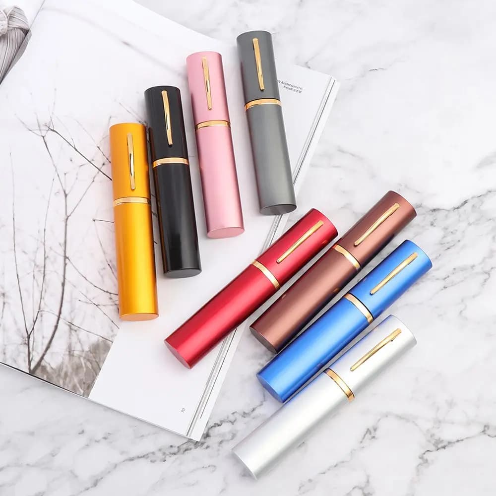 1PC Fashion Women Men Vintage Portable Pencil Vase Glasses Box Alumina Eyeglasses Case Glasses Holder Eyeglasses Accessories