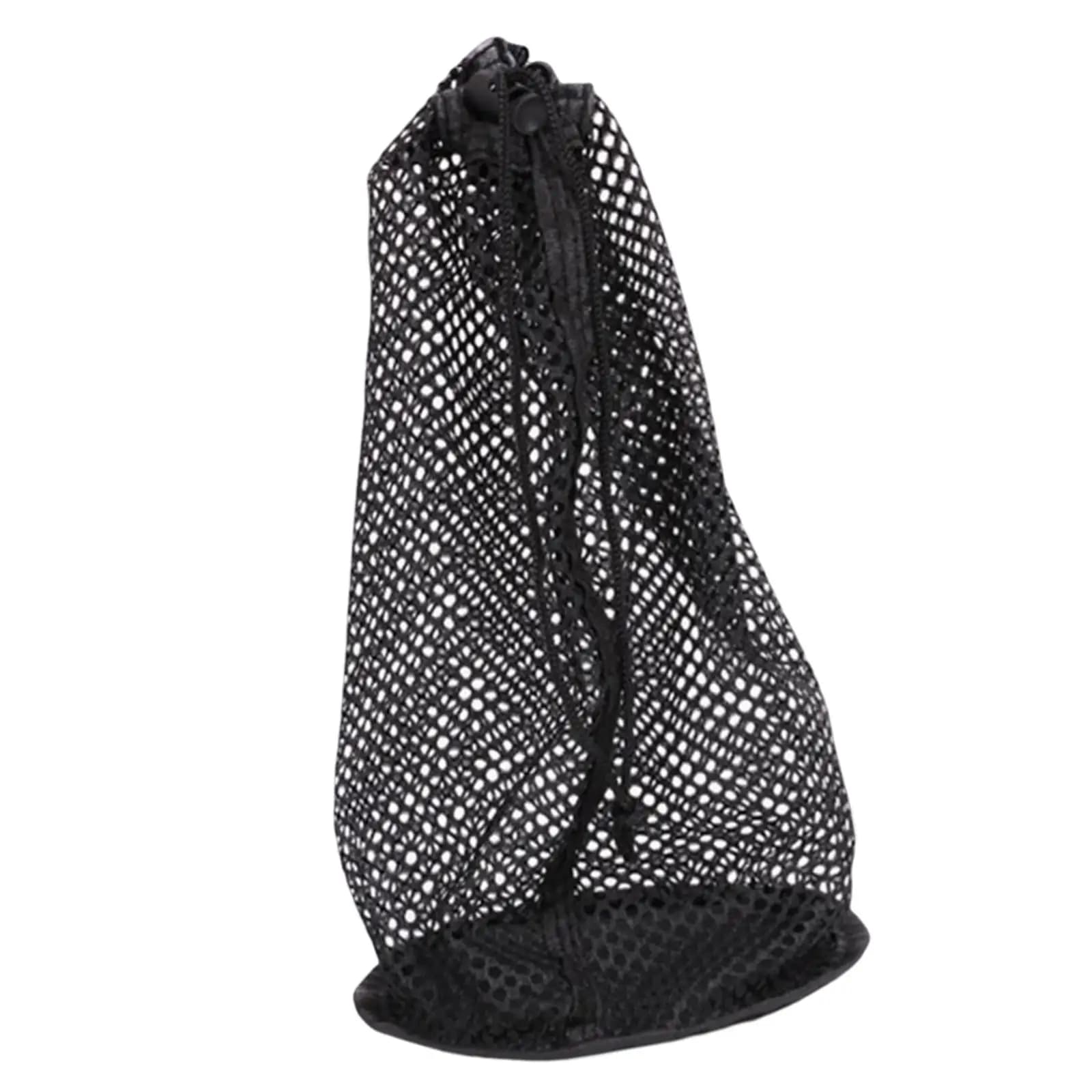 Lightweight Nylon Mesh Golf Ball Bag Large Capacity Sports Storage Pouch for Golf Bag Accessories and Travel Use