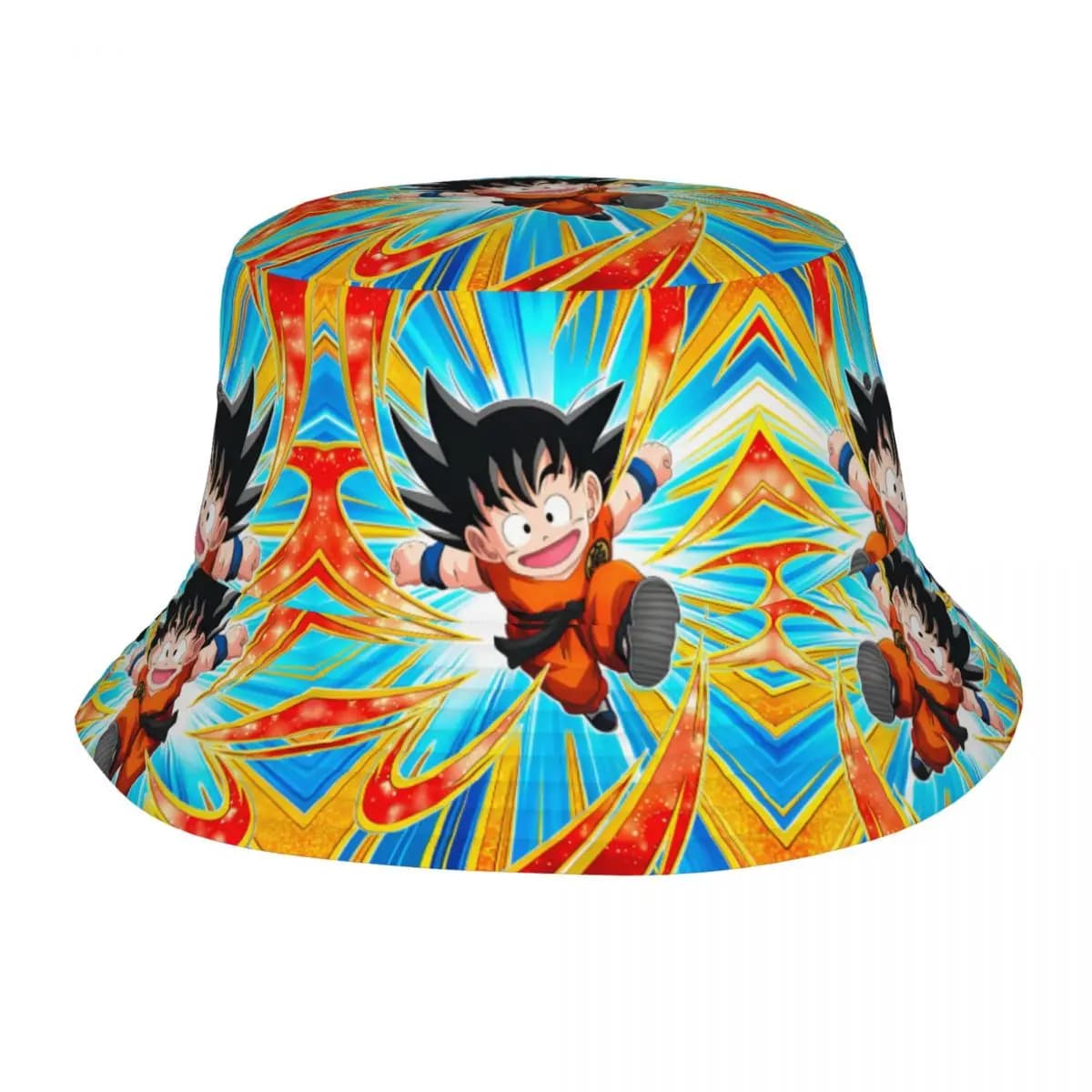 Cappelli da Pescatore Personalizzati DBZ Goku Stile Giapponese per Uomo e Donna, Stampa Scimmia, Cappello Estivo da Spiaggia