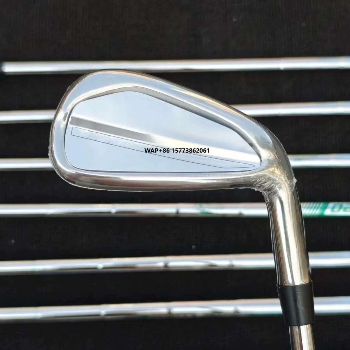 2025 Men's Right Handed 200 Golf Club Iron Set 456789P/48 Steel Shaft Including Cap Cover and Golf Bag with Rubber Grip
