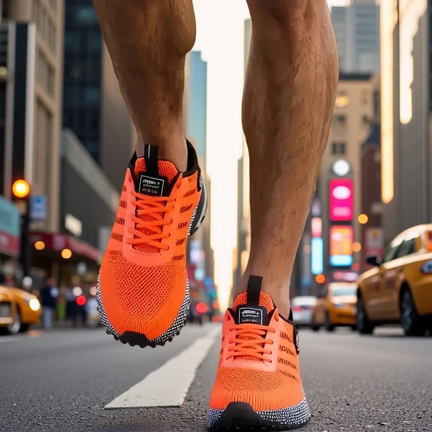 Scarpe da corsa da uomo alla moda con tomaia in mesh traspirante, suola antiscivolo, supporto per la caviglia, scarpe da ginnastica alla moda durevoli per tennis, Ru
