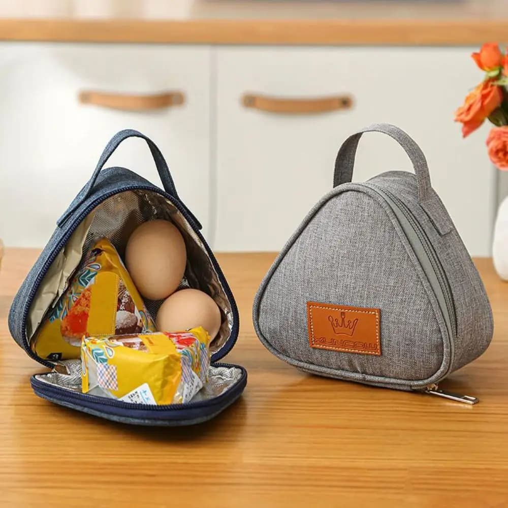 High Quality Portable Triangular Insulation Bag Mini Durable Thermal Cooler Lunch Tote Aluminum Foil Lunch Box