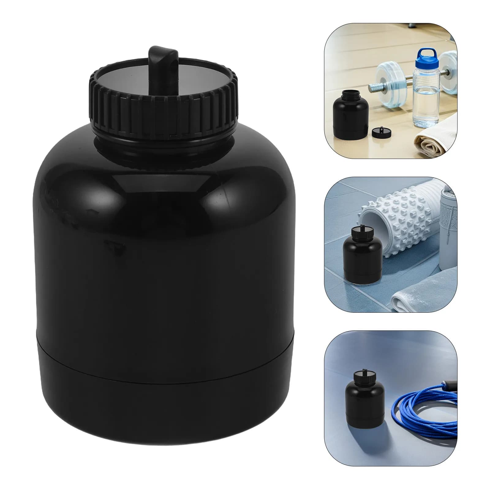 Shaker per Proteine con Tappo a Vite Antigoccia, Contenitore da 22ml per Polvere, Bottiglia da Viaggio per Miscelazione, Borraccia Sportiva per Fitness e Allenamento