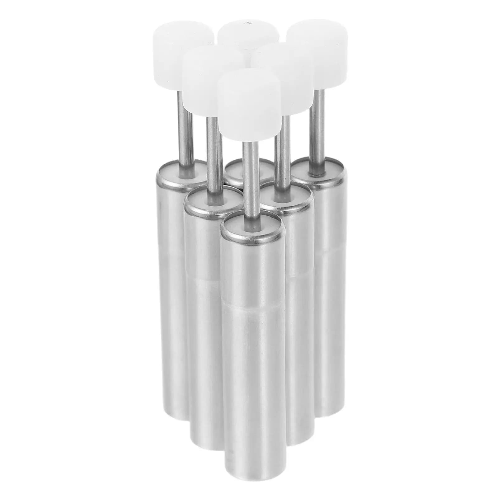 6Pcs Soft Close Garbage Can Lid Damper Metal Steel Nylon Trash Can Damper Replacement Parts Kitchen Wastebasket Slow Closing