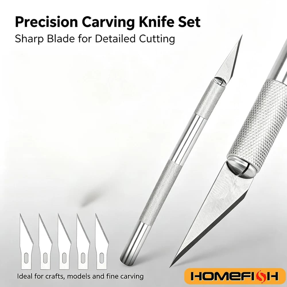 Multi-Purpose Hobby Craft Knife – Precision Cutting Tool for Scrapbooking Card Making Paper Art Clay Sculpture Ceramics