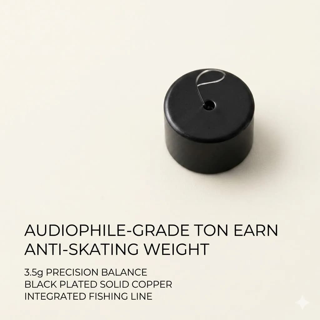 Turntable Anti-Skate Counterweight 3.5g Black Copper Hanging Weight With Line For Pro-Ject Tonearm Accessories