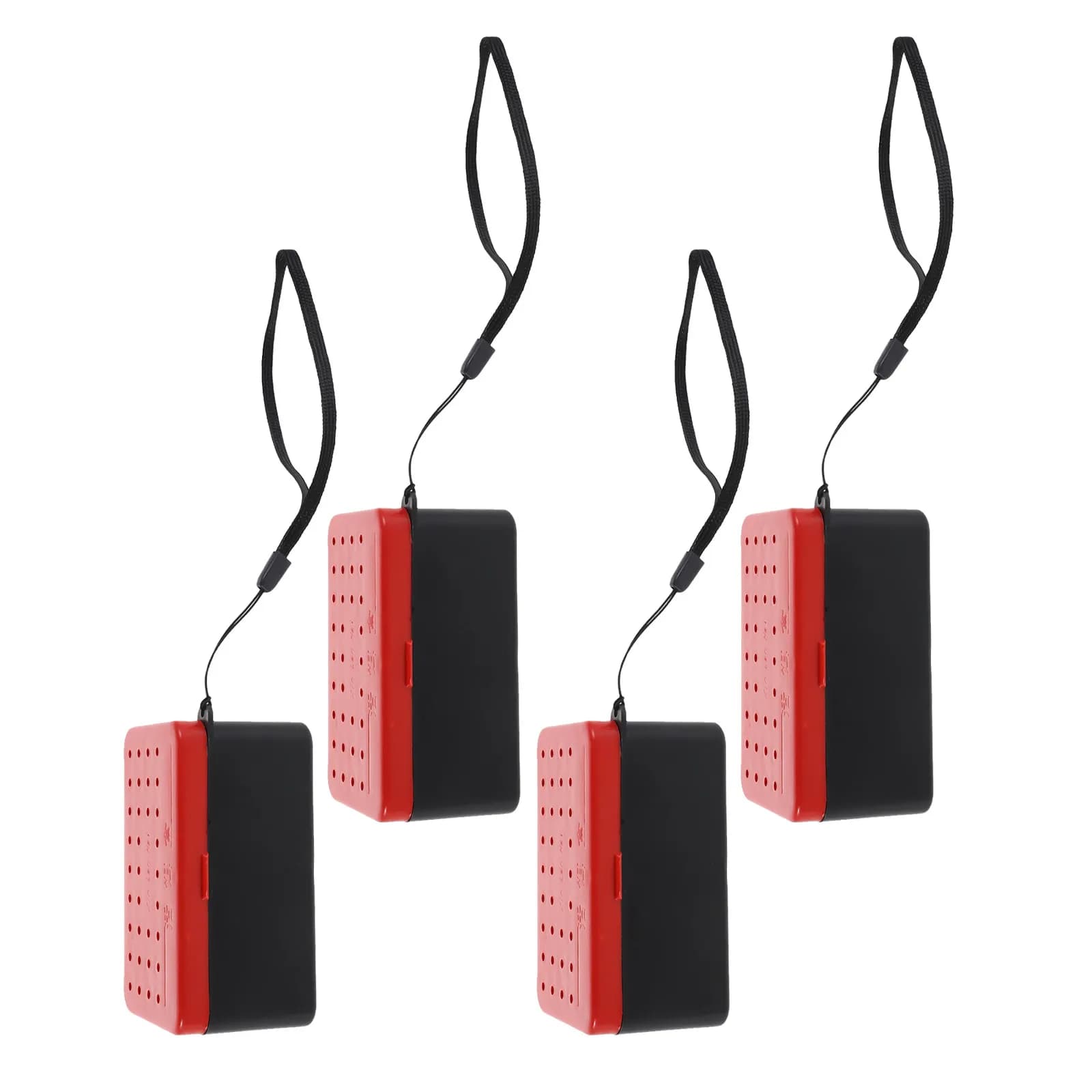 Set di 4 Contenitori Traspiranti a Doppio Lato per Esche da Pesca, 10x6x4.5cm, Impermeabili, Organizzatori per Attrezzatura da Pesca