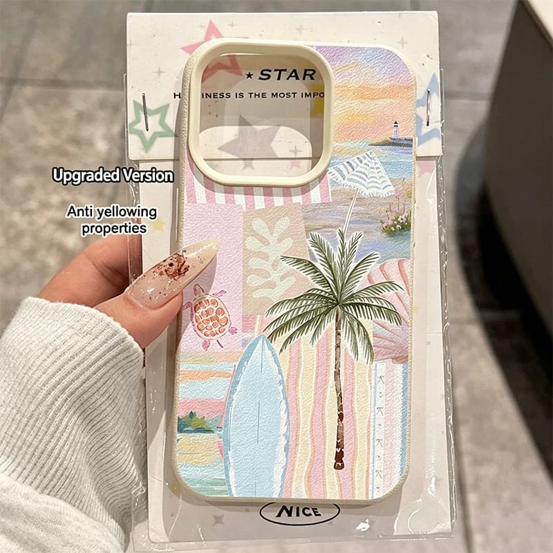 Summer Surfboard & Palm Tree Pattern TPU Phone Case For Xiaomi Redmi Note 15 4G 14 Pro Plus 5G 13 12 11 Redmi 15C 14C 13C Cover