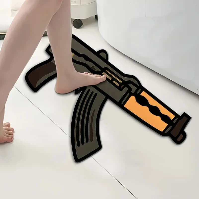 Tappeto VIKAMA Pixel Assault, comodo, morbido e caldo, antiscivolo, per camera da letto, bagno e lavanderia, tappeto per decorazioni per la casa