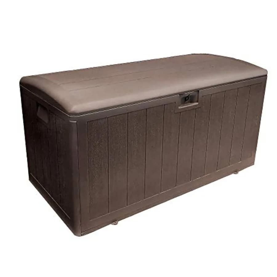 External Container with Standard Closure, 105 Gallons, Java Color, Plastic Resistant and Waterproof for External Use