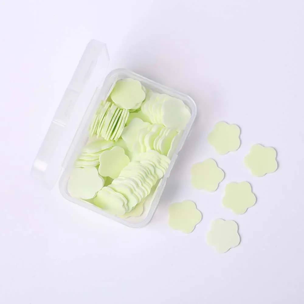 Pcs Flower Shape Washing Hand Children Scented Slice Mini Cleaning Soaps Soap Petals Scented Tablets Disposable Soap Flakes