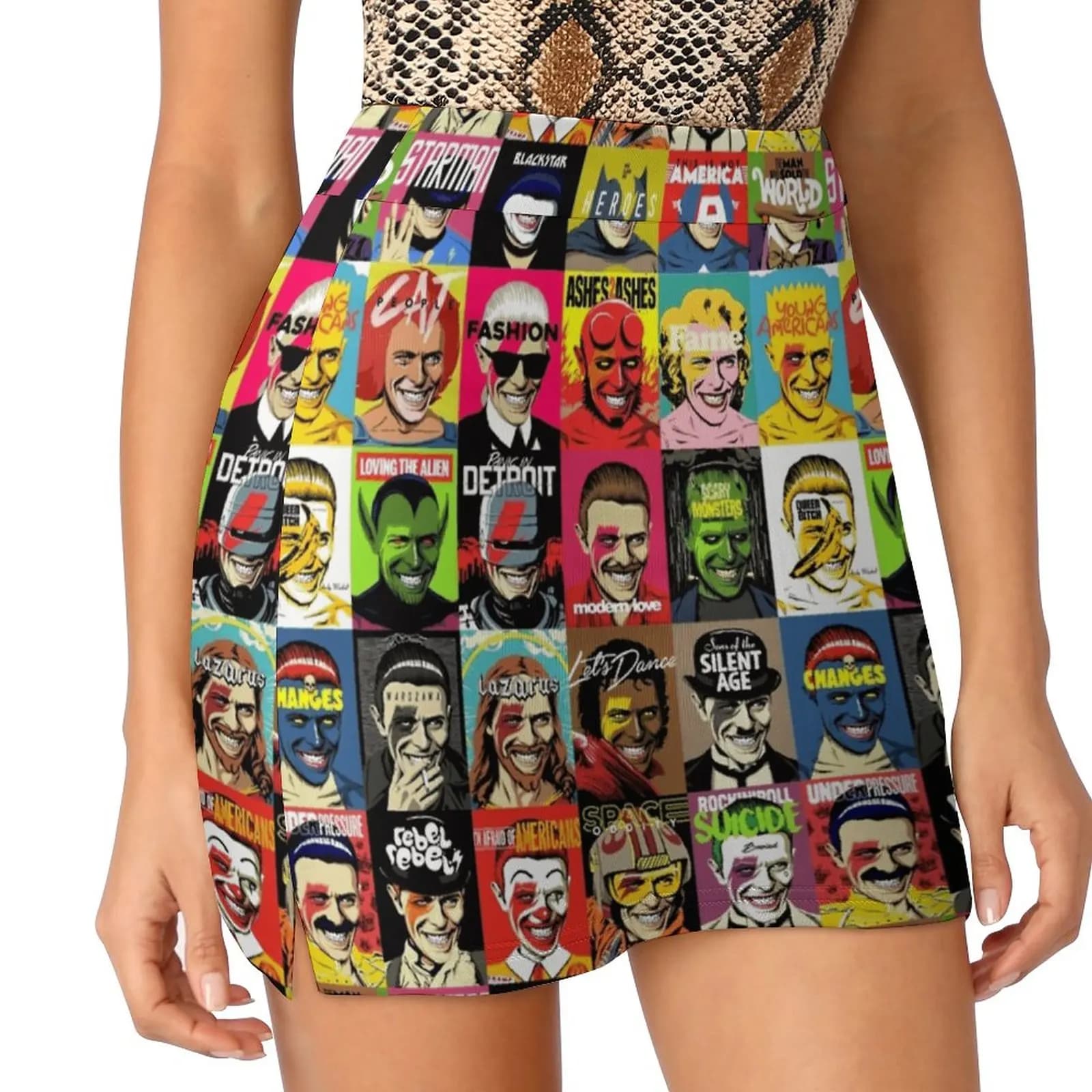 All The Changes Gonna da donna Y2K Abiti estivi 2022 Gonna pantaloni stile Kpop con tasca anni '80 anni '70 Pop Art Mashup Cultura pop
