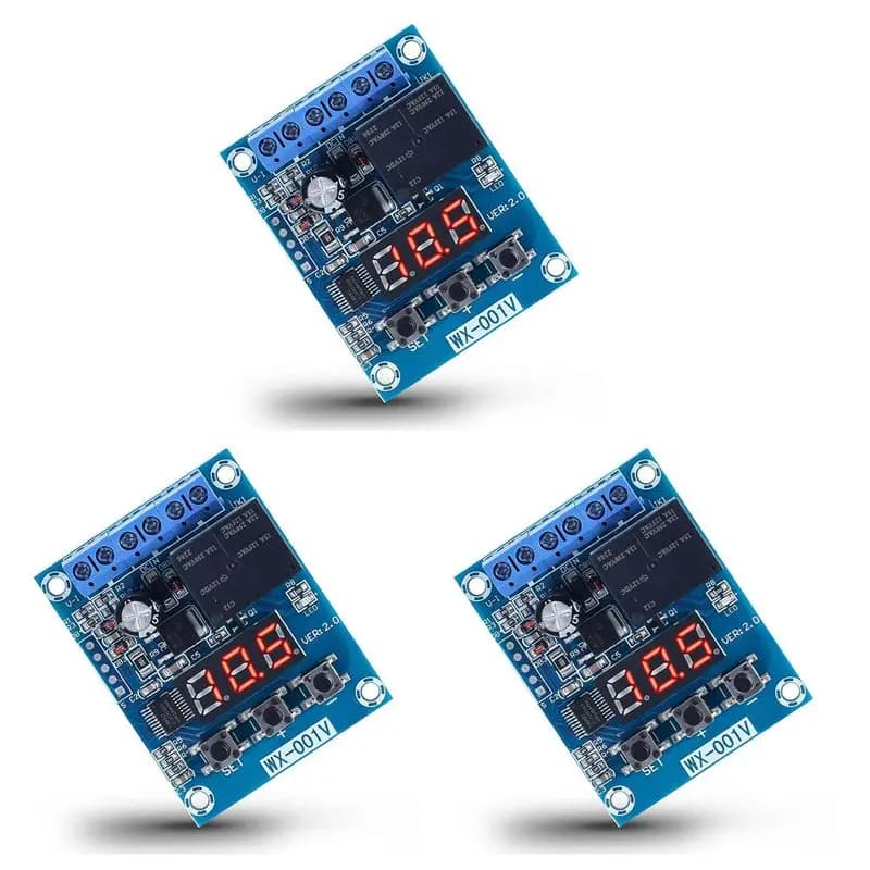 ABKN-3PCS Modulo di Monitoraggio Tensione Batteria, Scheda di Protezione da Sottotensione DC 12V per Carica e Scarica