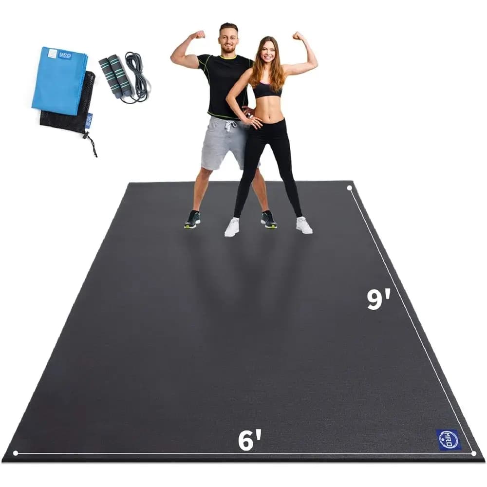 Tappetini per Allenamento Extra Spessi 15x6' o 12x6' o 9x6', Antiscivolo, Resistenti per Palestra Domestica, Cardio, Pliometrica, MMA e Salto con la Corda - Shoe