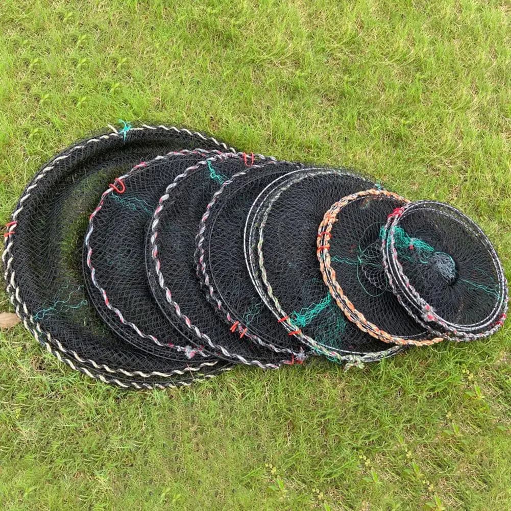 Telescopic Foldable Crayfish Crab Fish Trap Net Shrimp Lobster Cage Collapsible Portable Fishing Folding Network Catcher Network