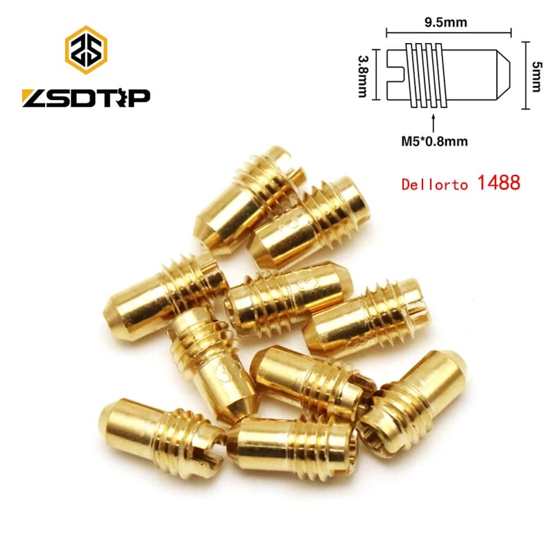 ZSDTRP 10pcs Dellorto PHBG Idle Jet for 1488 Dellorto PHBG PHBD MA MB UA UB(30-80)