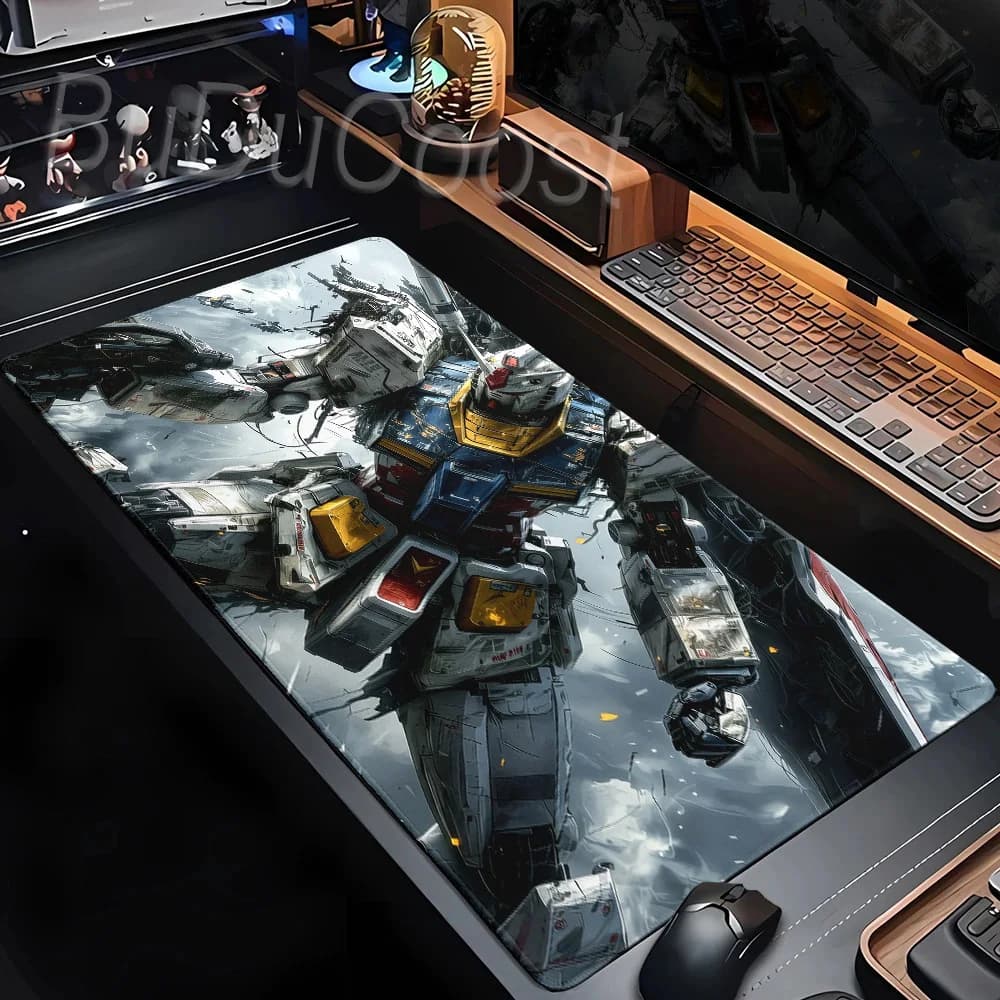 XXL Anti-slip Gundam Gamer Mouse Pad Gaming Pc Accessories Large Desk Mat Keyboard Mouse Pads Table Carpet Mousepad Playmat