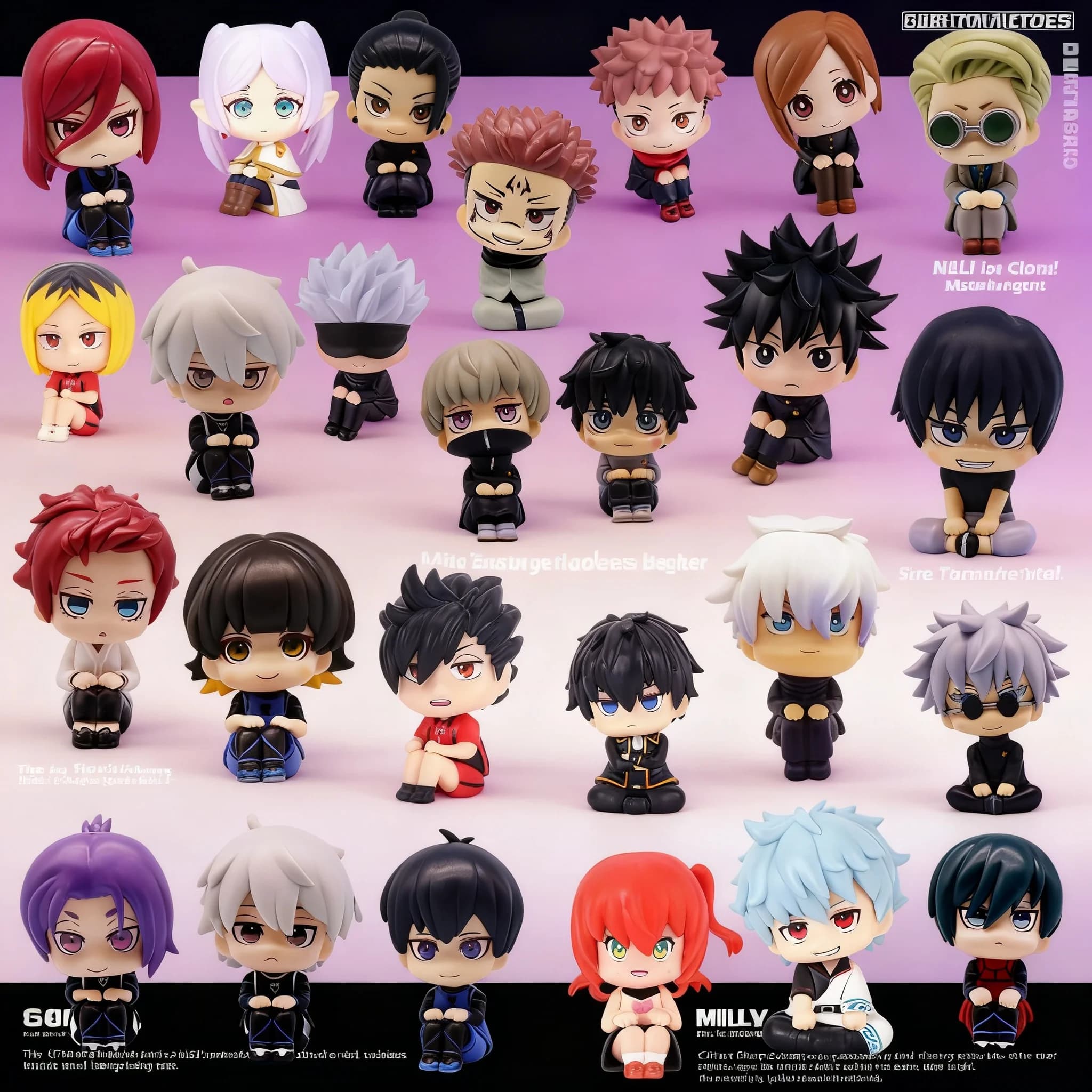Statuette Anime all'Ingrosso, Versione Q, Jujutsu Kaisen, Blue Lock, Modellini Fengle Return, Gojo Satoru, Action Figure da Collezione, Regalo