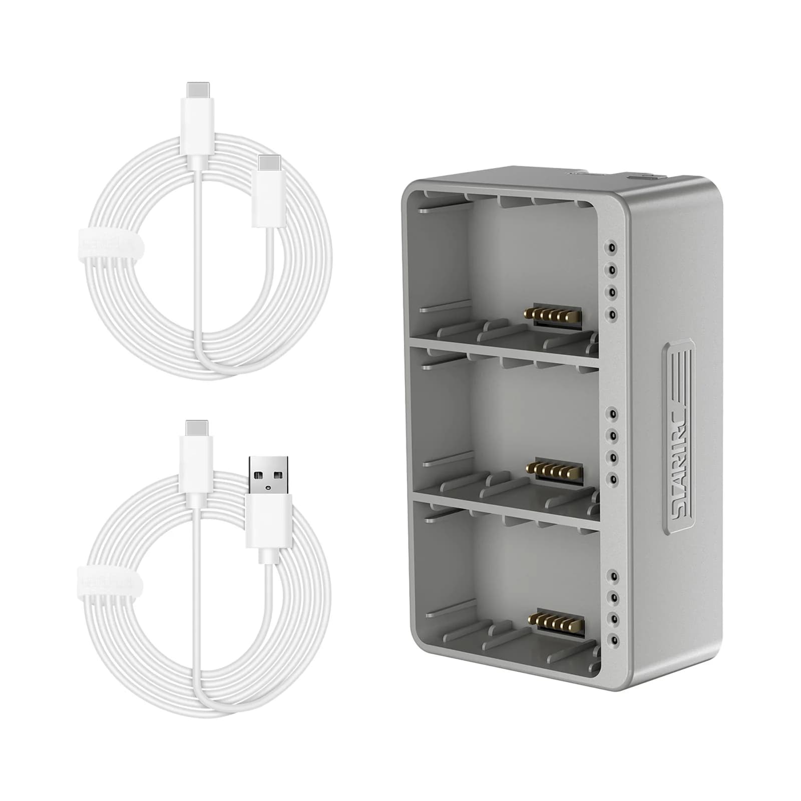 Hub di Ricarica a 3 Slot 3 in 1 con Rilevamento Automatico e Ricarica Rapida per Batterie DJI Mini 3 PRO