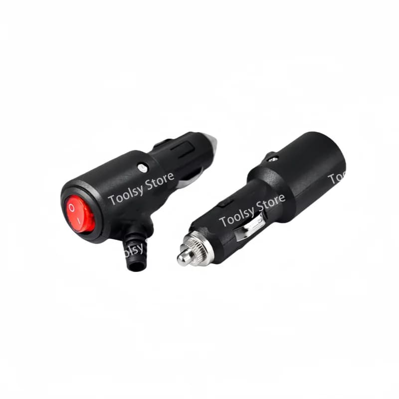 Spina accendisigari per auto 1PCS con interruttore, indicatore LED, connettore cavo di alimentazione automobilistico 12V/24V in rame puro/alta potenza