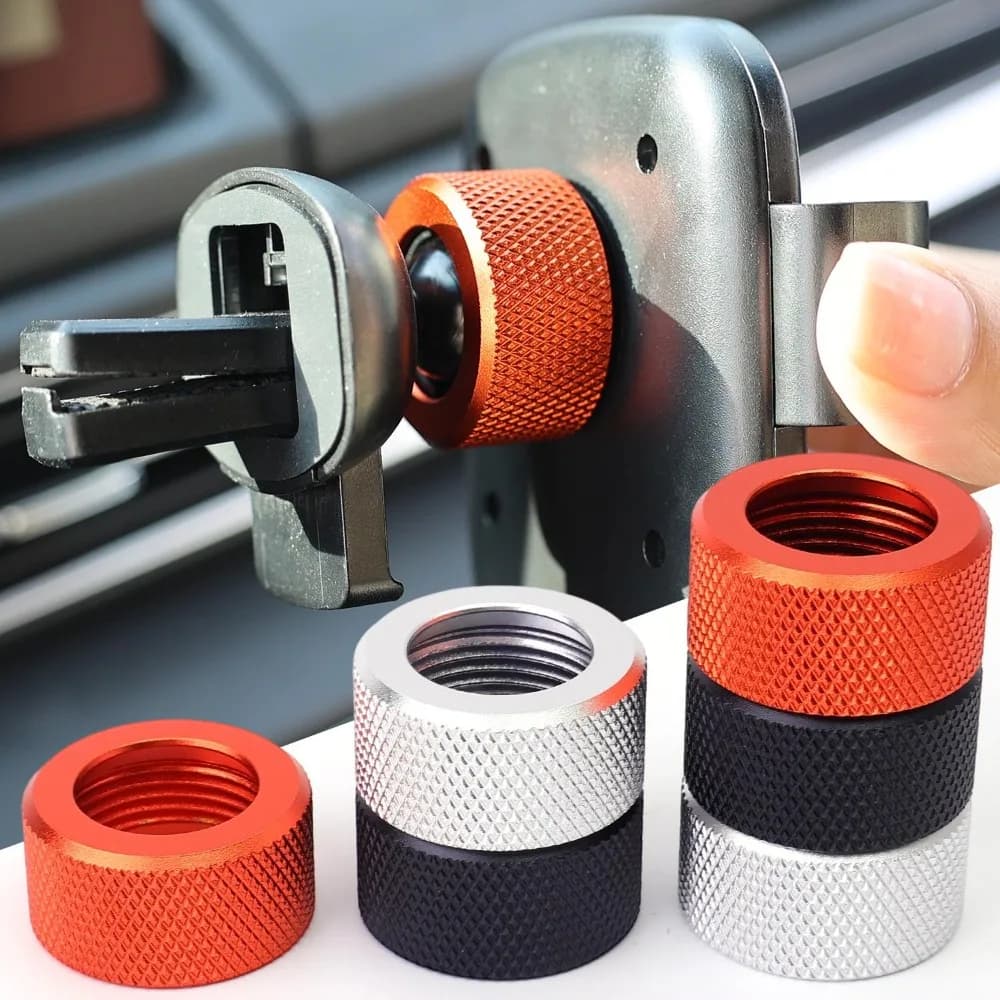 17mm Ball Head Tightening Nut Replacement Part for Phone Holder Mounts Car Desktop Stand Premium Metal Fastener Adjusting Nut