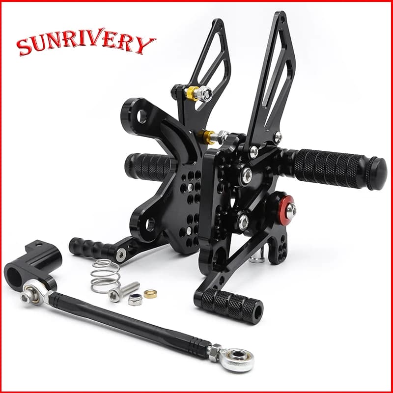 Per QJ Motor 450 CNC Moto Pedane posteriori regolabili Poggiapiedi Pedane Pedale Accessori moto