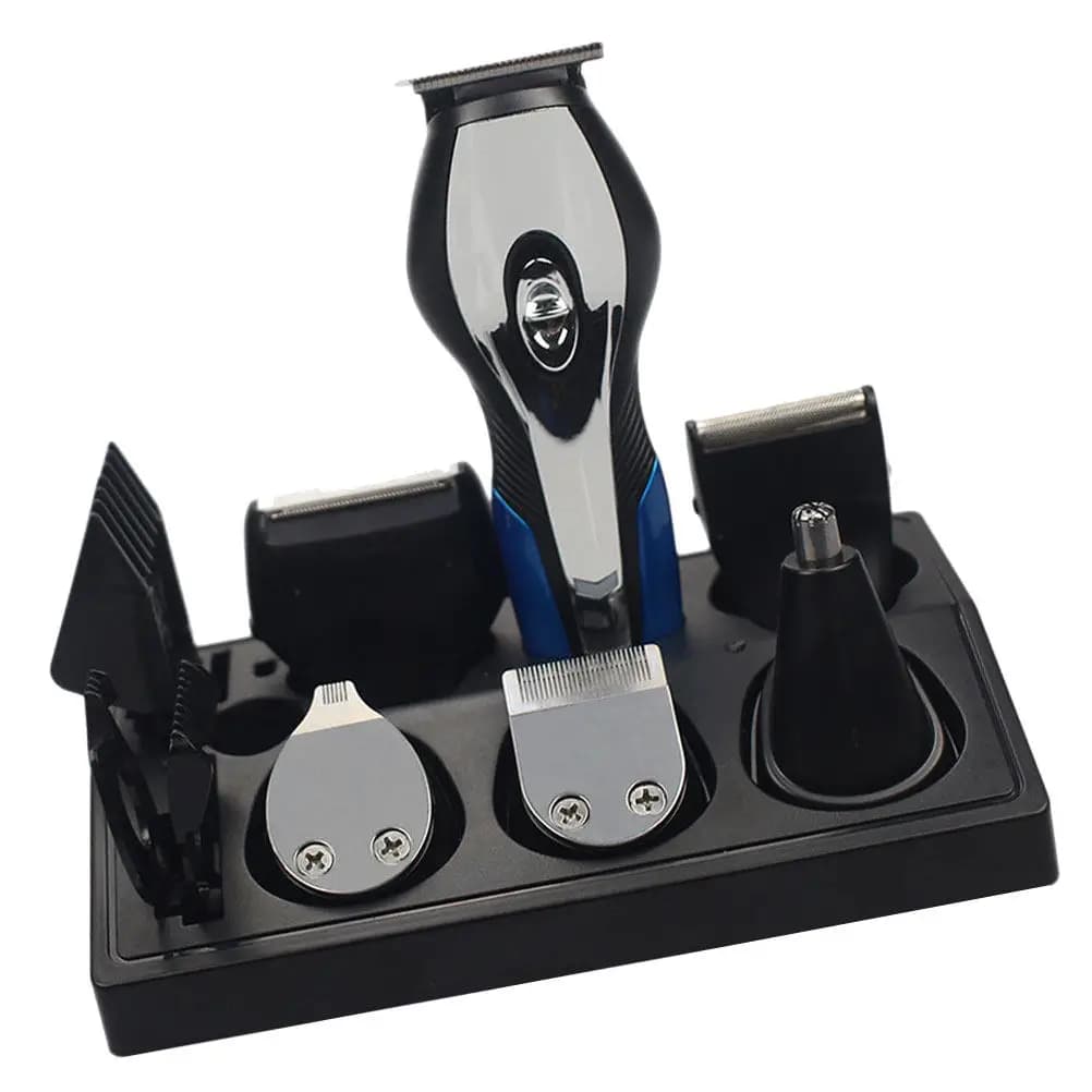 Multifunction Set for Cutting Hair with USB Charging, Electric Shaver for Face, Stainless Steel Head, Portable Rulebar