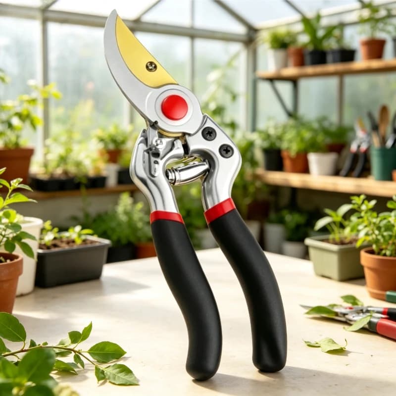 SK5 Alloy Steel Bypass Pruning Shears Safety Lock Non-Slip Handle Garden Trimming Scissors