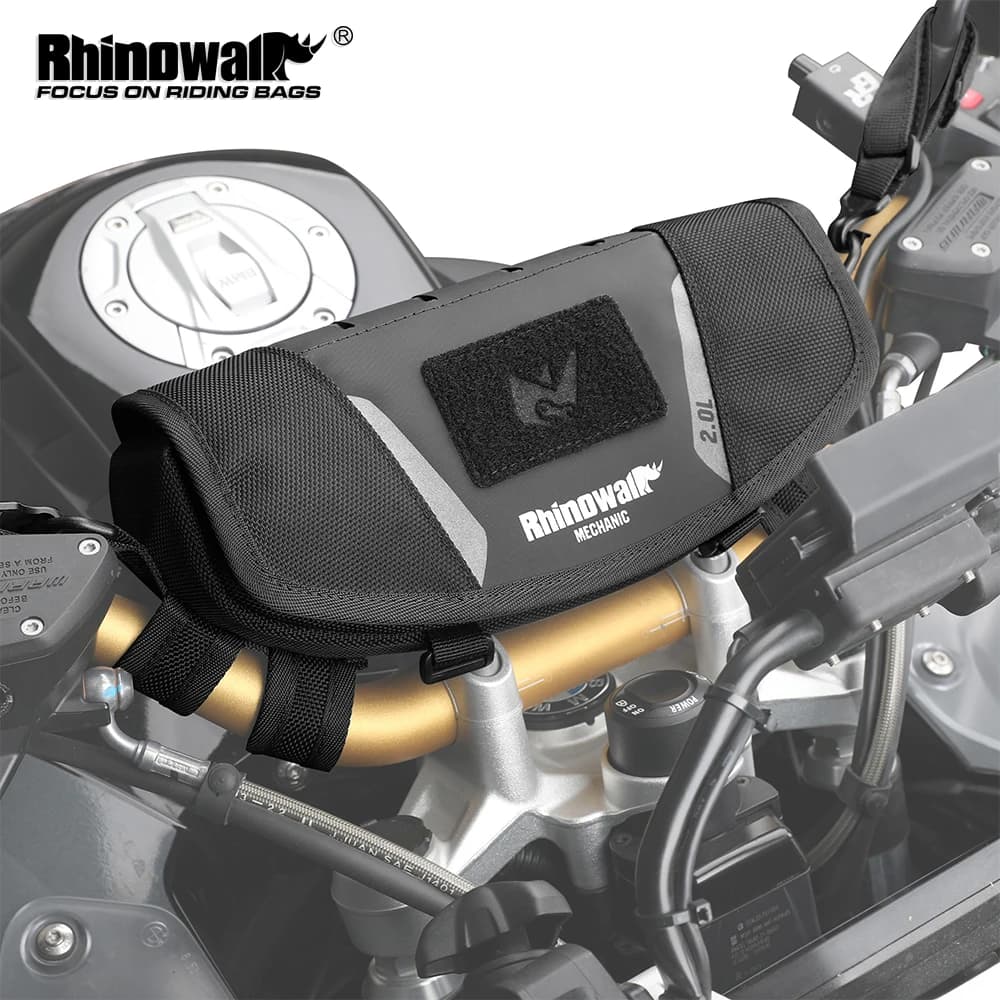 Rhinowalk motorcycle handlebar bag 2 liters shoulder bag with rain cover The operation with one hand is suitable for phone accessories and action room