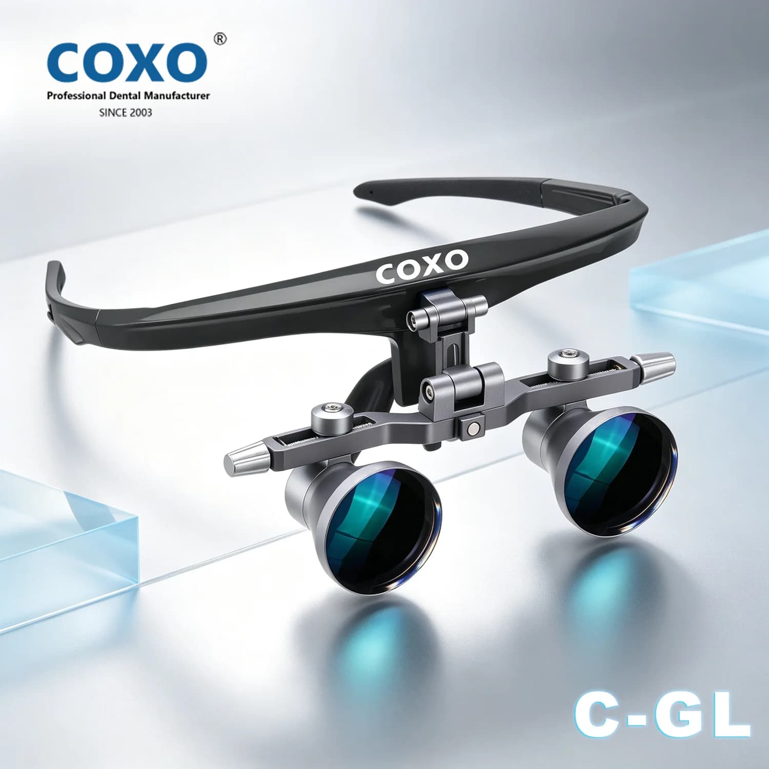 COXO Professional Medical Dental Loupes 2.5X/3.5X Magnification Surgical Binocular Loupes for Surgery Clinic