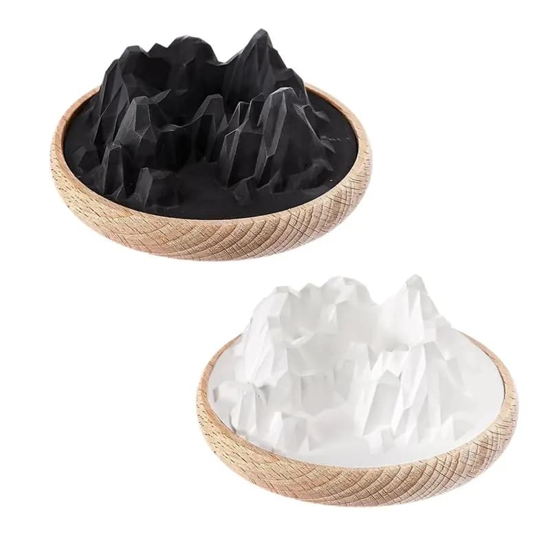 Diffusore di Aromi in Pietra Naturale, Consegna in 24 Ore, Set da 2 Pezzi, Diffusore Non Elettrico per Oli Essenziali, Decorazione Aromaterapica in Legno